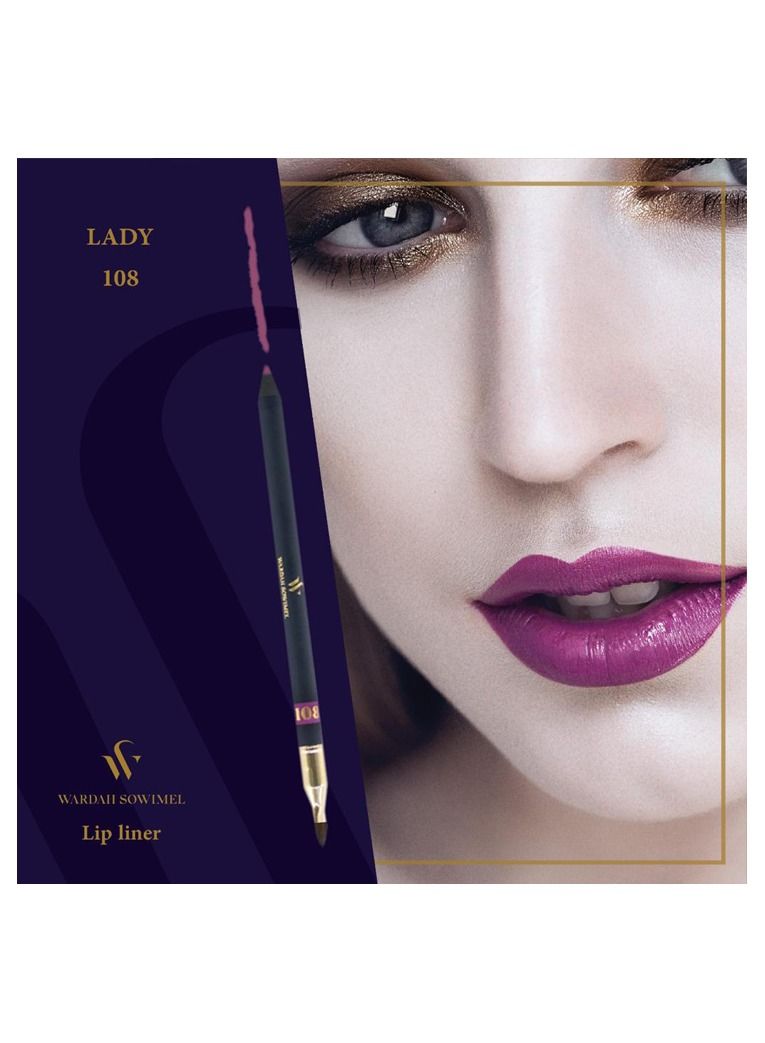 وردة صويمل قلم محدد شفاه من وردة صويمل - الليدي - 108 - Image 3