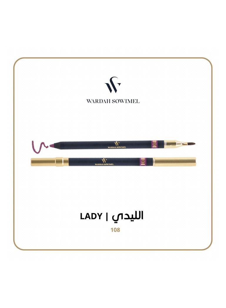 وردة صويمل قلم محدد شفاه من وردة صويمل - الليدي - 108 - Image 4