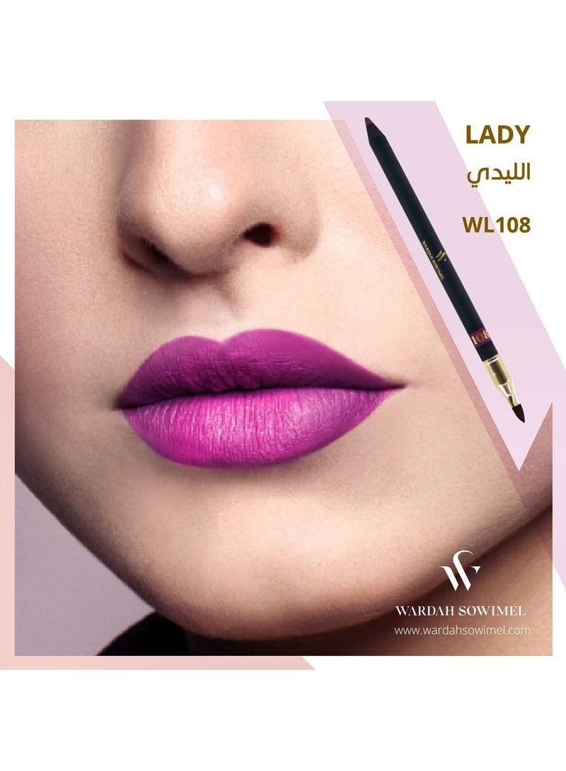 وردة صويمل قلم محدد شفاه من وردة صويمل - الليدي - 108 - Image 2