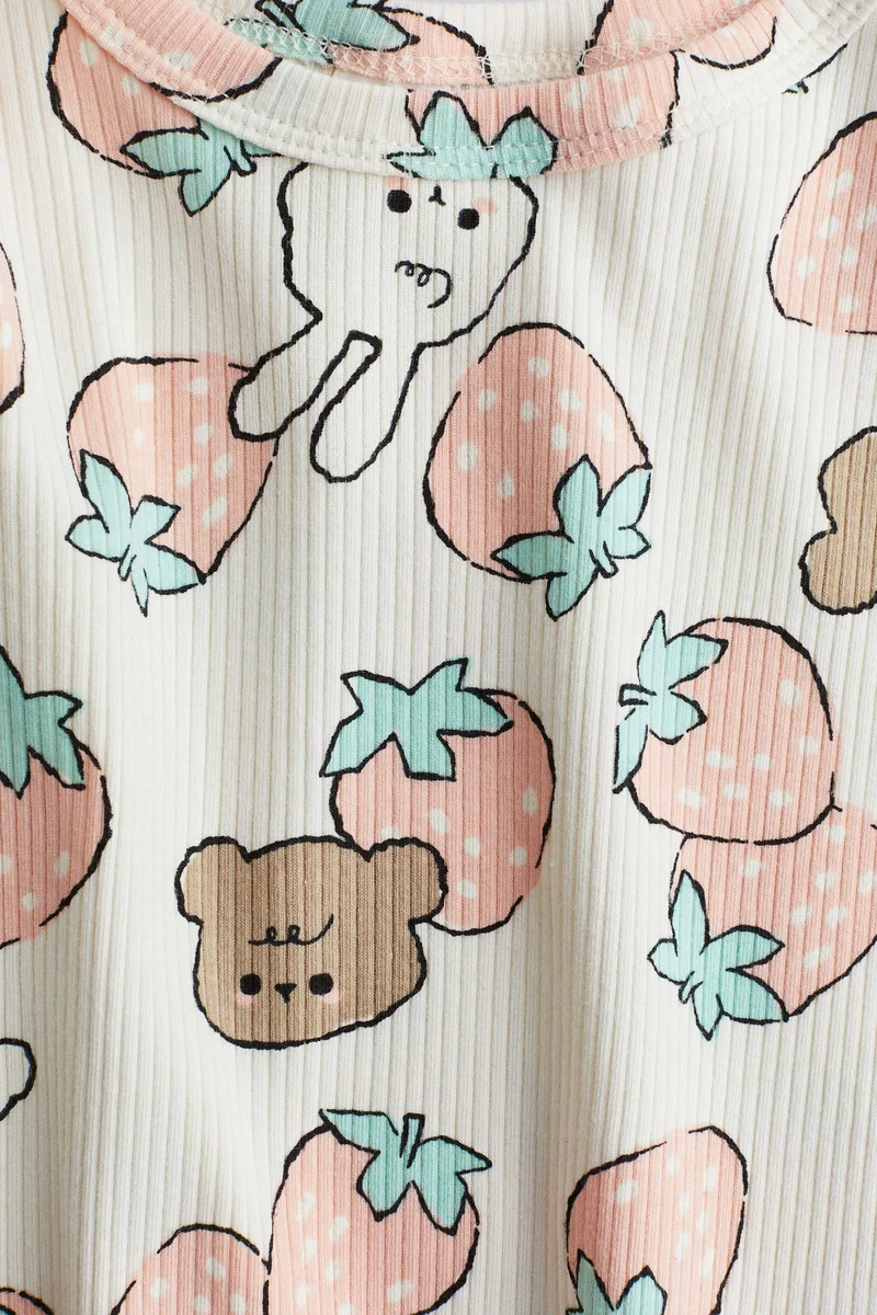 H&M Embroidery-detail jersey top