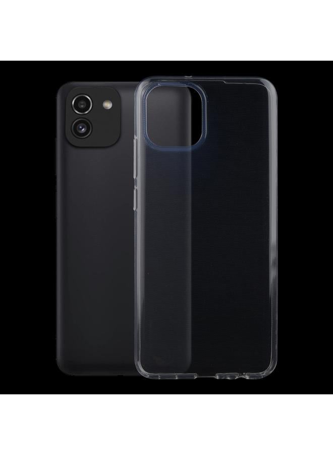 اس-توب جراب لهاتف Samsung Galaxy A03، جراب هاتف ناعم شفاف فائق النحافة مصنوع من مادة TPU بسمك 0.75 مم - Image 1