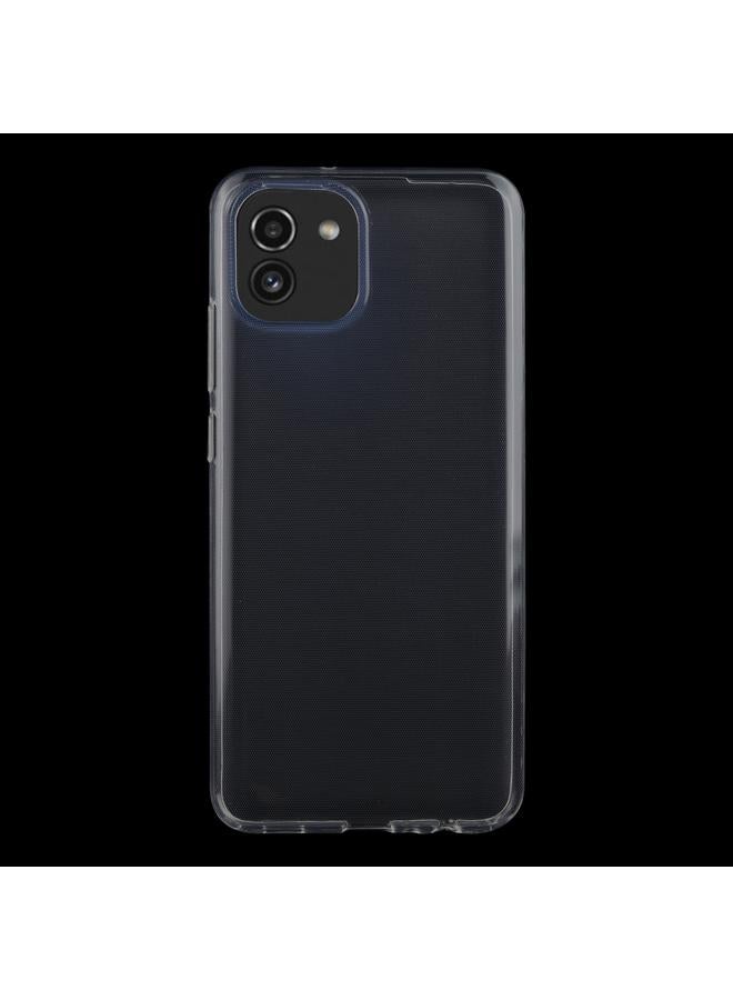 اس-توب جراب لهاتف Samsung Galaxy A03، جراب هاتف ناعم شفاف فائق النحافة مصنوع من مادة TPU بسمك 0.75 مم - Image 2