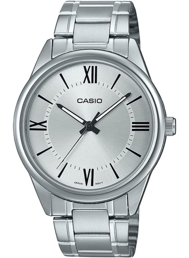 CASIO ساعة كاسيو للرجال MTP-V005D-7B5UDF انالوج بسوار ستانلس ستيل فضي
