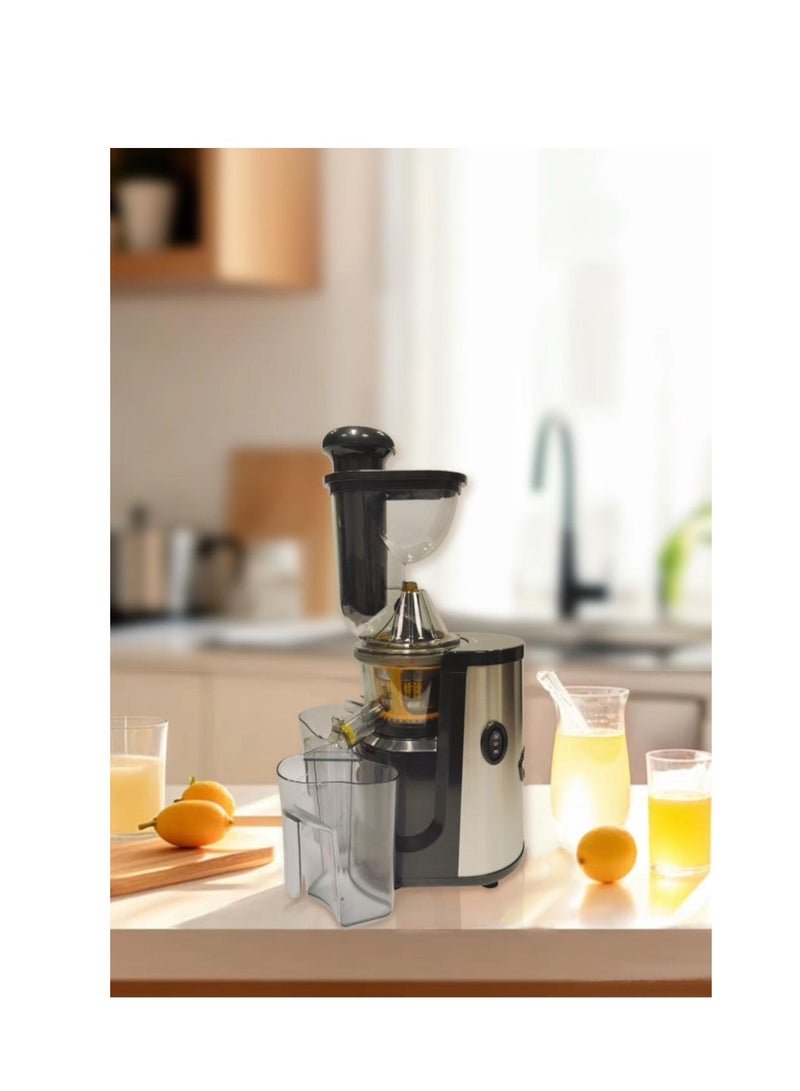 Slow Juicer Machine Cold Press Juicer, Creates Fresh Healthy, High Nutrient Vegetable & Fruit Juice Quiet Motor Reverse Function