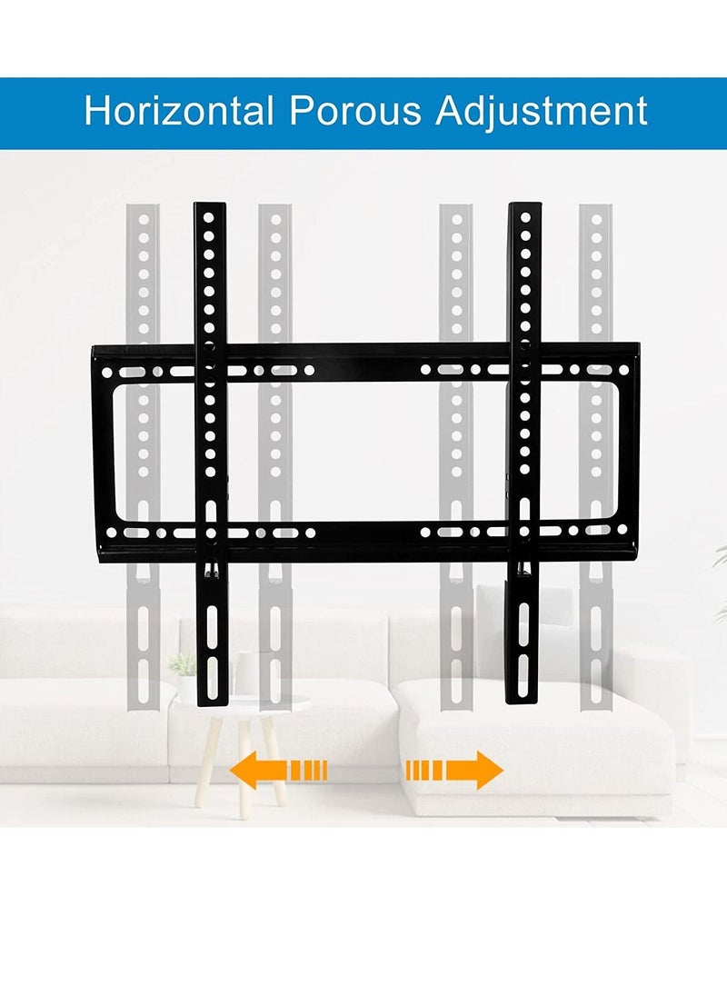 TV Wall Mount 26-63 Inches Ultra Strong Slim Fixed TV Bracket Heavy Duty Ultra Super Strong 50KG TV Wall Mount with Wall Fixing Kit for Flat Curved Screen TV LED, LCD OLED and Plasma 50Kg - Image 2