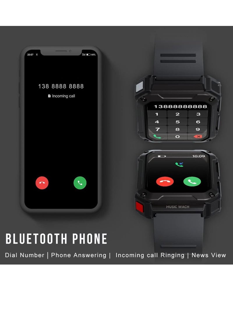 SYOSI - Smart Watch with Earbuds,Watch Buds Smartwatch,3 in 1 Smart Watch Buit-in 4GB Memory,1.96" Smartwatches (Call Receive/Dial), Waterproof, Recording, Sleep Monitor, Fitness Tracker for iOS Android - Image 1