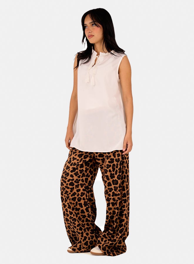 Clue Tencel Sleeveless Blouse  - Image 4