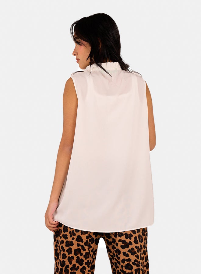 Clue Tencel Sleeveless Blouse  - Image 3