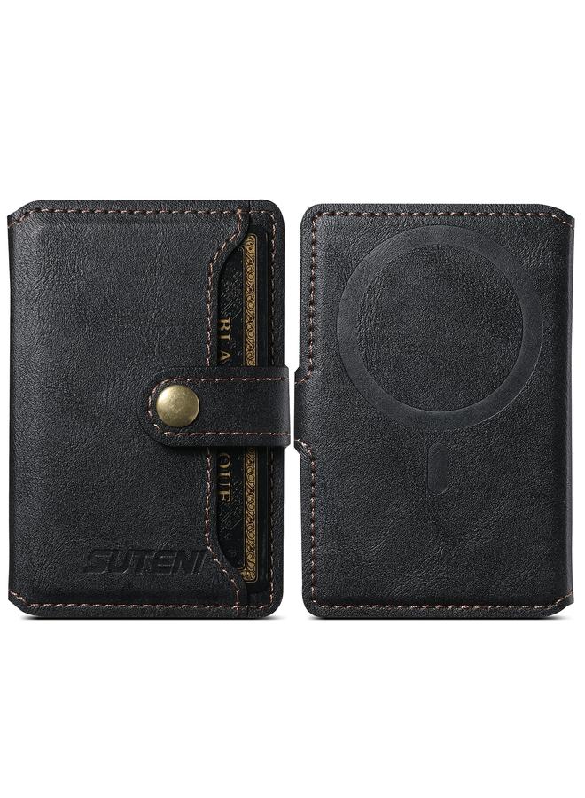 The Bros S2 Phone Magnetic Card Case Card Sleeve MagSafe Magnetic Coil PU Leather