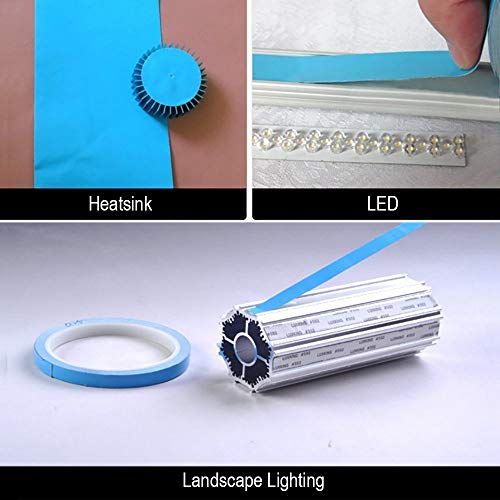 HPFIX Thermal Adhesive Tape 20mm by 25M, High Performance Thermally Conductive Tape Apply for Coolers, Heat Sink, LED Strips, Computer CPU, GPU, Easy to Apply & High Durability - Image 4
