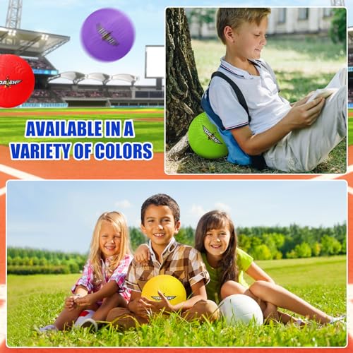 Jerify 12 Pcs 8.5 Inches Playground Balls Kickball Bulk, Colorful Inflatable Sports Bouncy Balls, Dodgeball, Kickball for Official Play, and Fun Indoor and Outdoor Toys and Gift (Light Color) - Image 5