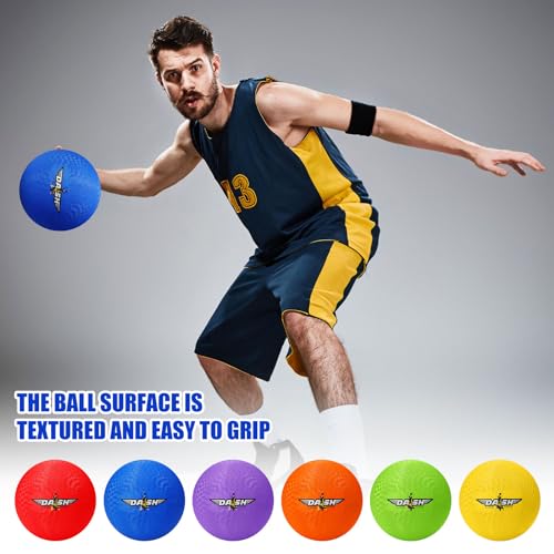 Jerify 12 Pcs 8.5 Inches Playground Balls Kickball Bulk, Colorful Inflatable Sports Bouncy Balls, Dodgeball, Kickball for Official Play, and Fun Indoor and Outdoor Toys and Gift (Light Color) - Image 3