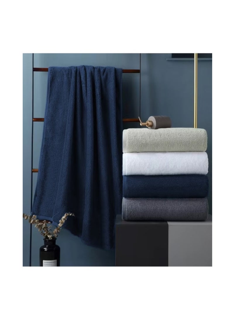 Blueberry Pack of 3 - Bath Towel -100% cotton Large Size Highly Absorbent And Super Durable, colour - Navy Blue - Image 4