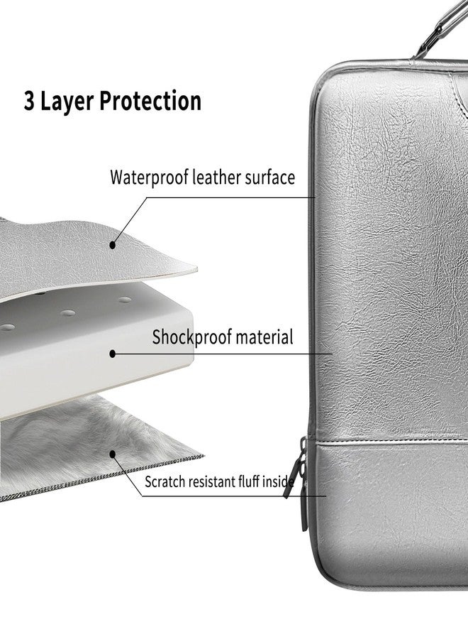 MOCA Leather Laptop Bag Compatible for 15-16 inch Devices - Water Resistant Laptop Case For Men and Women - Handbag Office Accessories - Image 4