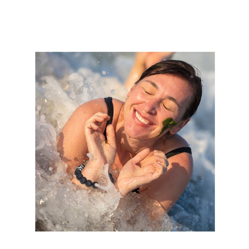 SOLARAE Bracelet Keychain Wristlet, Silicone Bead Key Ring Bracelet for Women, Beautiful Appearance, Bpa Free, Food - Grade, Original Luster, Elastic Closure, Waterproof, Comfortable - Image 4