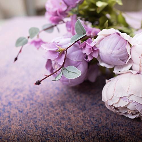 Fule 2 Pack Large Artificial Peony Silk Flower Bouquets Arrangement Wedding Centerpieces (New Purple) - Image 3