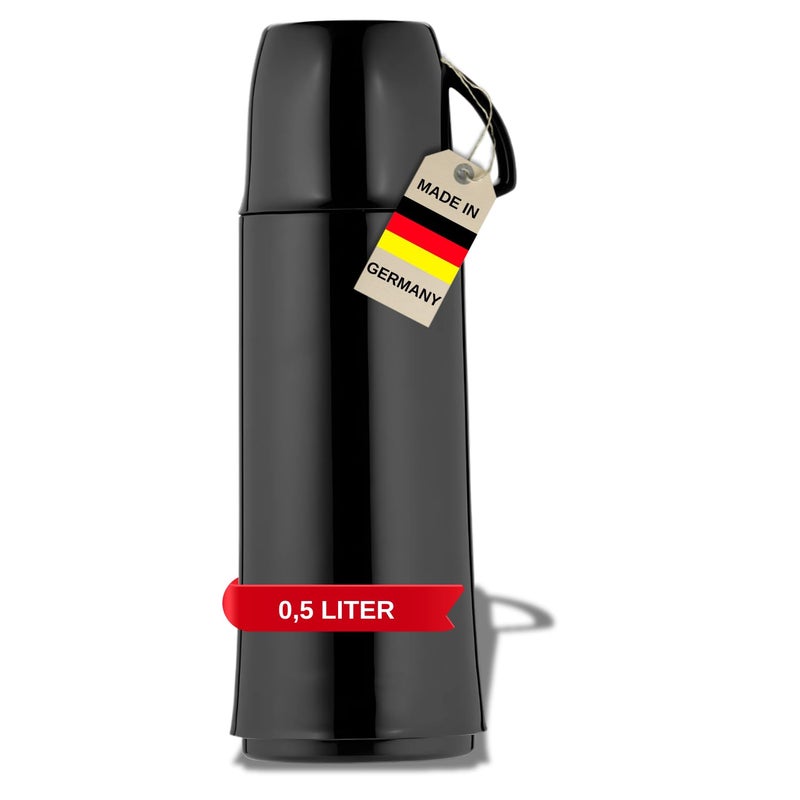 Helios Elegance Insulated Bottle Black 05 Litre