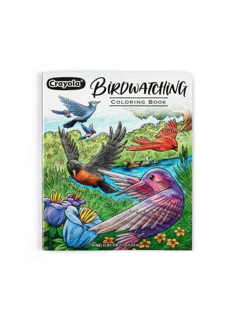 كرايولا 40-Page Coloring Book, Bird Watching