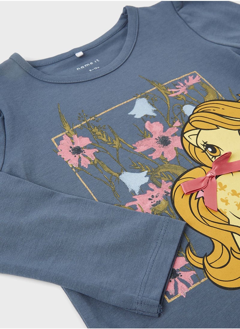 NAME IT - Kids Pony Print Top - Image 1