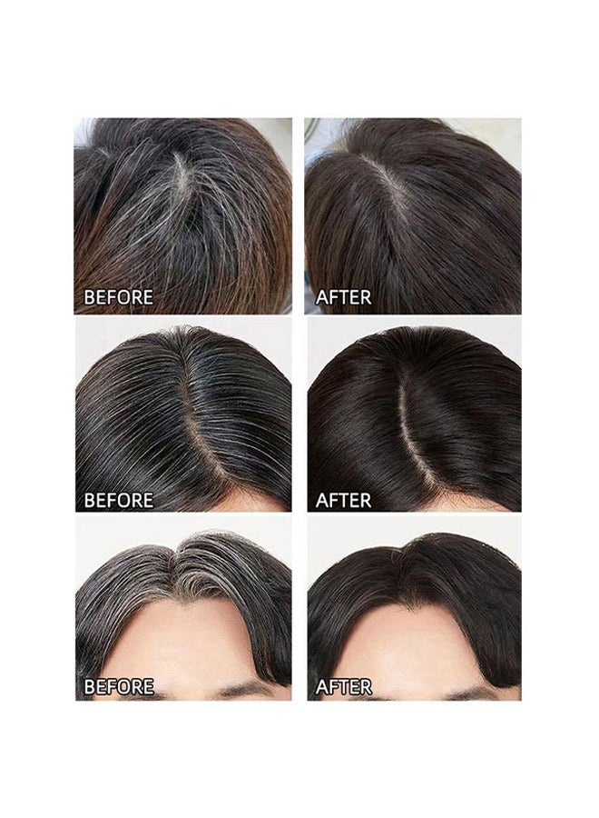 OCHEAL Cover Grey Hair,Safe and Convenient Comb Hair Dye, Upgraded Waterproof and Sweat-proof Hair Dye Comb, Southeasty Hairdressing Wand, 2-in-1 Natural Plant Hair Dye, Covering Gray Hair, Quick Touch-Ups -#01 Black (20g) - Image 3