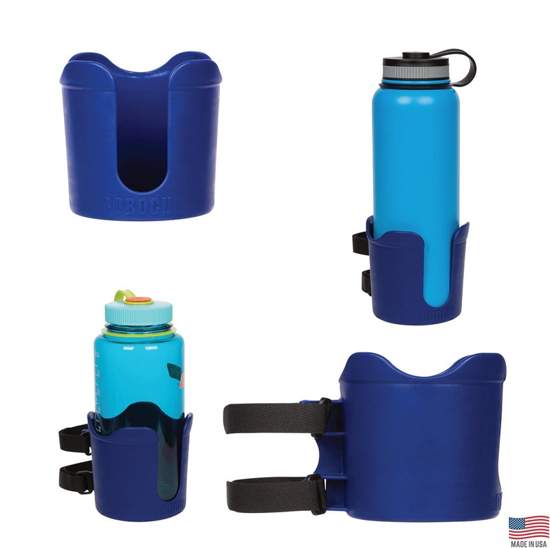 ROBOCUP Plus, (Navy), Add-On Accessory XL Extension Cup Holder, Larger Drink Capacity, Perfect for Boats, Golf Carts, Walkers, Wheelchairs and Work. Made in USA. (Includes 1) - Image 1