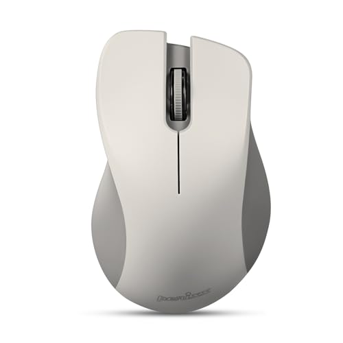 Perixx PERIMICE621M Wireless Mouse Silent Click with Ergo Design Compatible for Desktop and Laptop PC Wireless 24 GHz Beige - Image 1