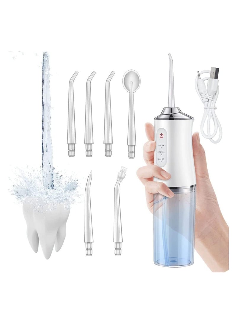 REBENUO Water Flosser Cordless, Dental Oral Irrigator, Portable and Rechargeable IPX7 Waterproof 3 Modes Water Flosser with Cleanable Water Tank for Home and Travel, Braces & Bridges Care - Image 2