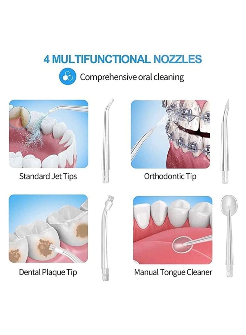 REBENUO Water Flosser Cordless, Dental Oral Irrigator, Portable and Rechargeable IPX7 Waterproof 3 Modes Water Flosser with Cleanable Water Tank for Home and Travel, Braces & Bridges Care - Image 3