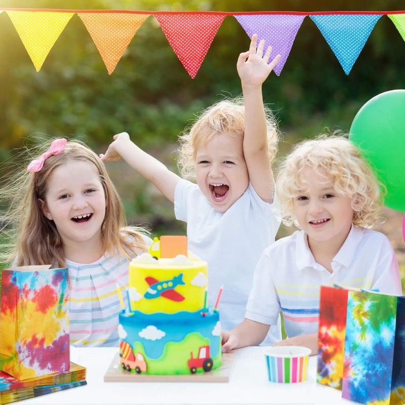 كلاراكو أكياس ورقية من كلاركو، 48 قطعة، أكياس هدايا، أكياس ورقية ملونة للحفلات، إكسسوارات حفلات، لوازم تزيين الحفلات، تصميمان لحفلات أعياد الميلاد، حفلات بطابع كلاسيكي، حفلات بطابع صبغ التعادل - Image 5