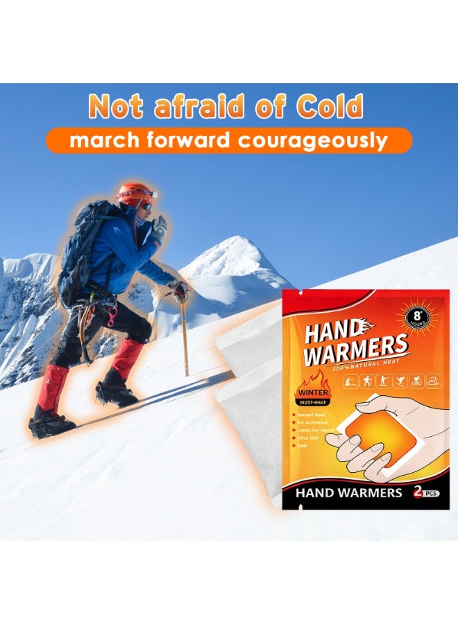 ياكيتر حزمة قيمية لسخانات اليد (10 قطع)، سخانات يد قابلة للتصرف، تدفئة لمدة 8 ساعات، تدفئة طويلة الأمد للغاية - طبيعية - تعمل عند تعرضها للهواء، للجسم واليدين والأصابع - سخان يد ساخن عديم الرائحة للأنشطة الخارجية في الشتاء - Image 5