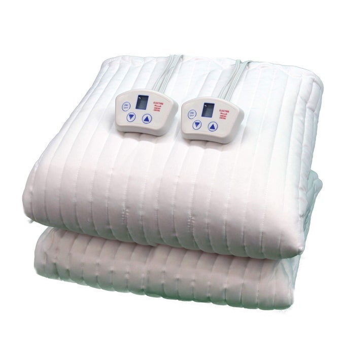 M72FXLD CALIFORNIA KINGLONG TWO CONTROLS EXTRA LONG HEATED MATTRESS PAD 72INCH BY 84INCH WHITE