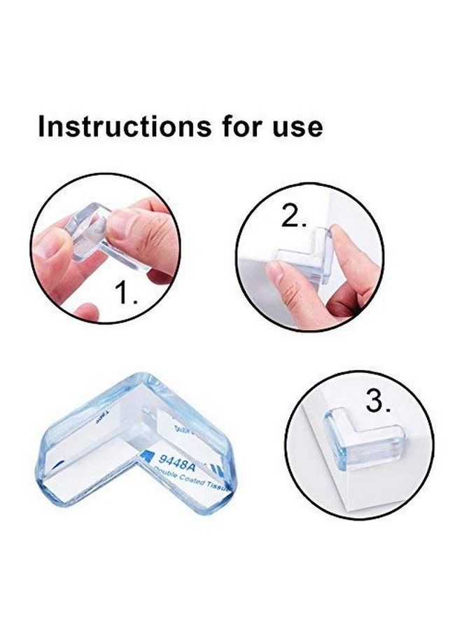 JAPP Transparent Pvc Corner Edge Guards Protector (Pack Of 4) - Image 4