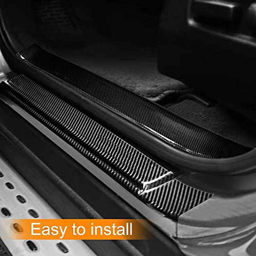 Bennort High Gloss Carbon Fiber Black Anti Scratch Tape for Car Door, Edge, Entry Guard, Front and Rear Bumper Protector Strip, Carbon Fibre Car Door Sill Protector Film Tape (2inch X 5m) - Image 2