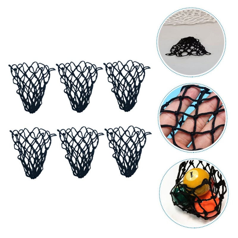 6Pcs Cotton Pool Table Billiard Net Bags Durable Storage Holders for Billiards - Image 5