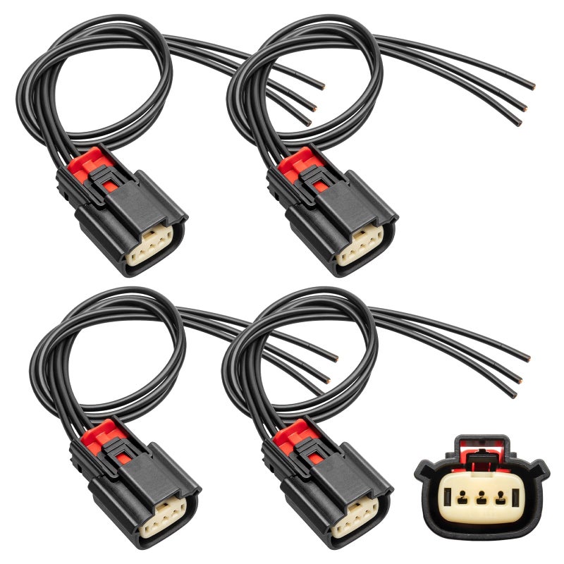 Anina 4PCS Ignition Coil Connector Pigtail Harness 9U2Z14S411EA for Ford V6 V8 Flex for Ford Edge Fusion F150 F350 F250 Super Duty Explorer Lincoln MKS MKT MKX - Image 1