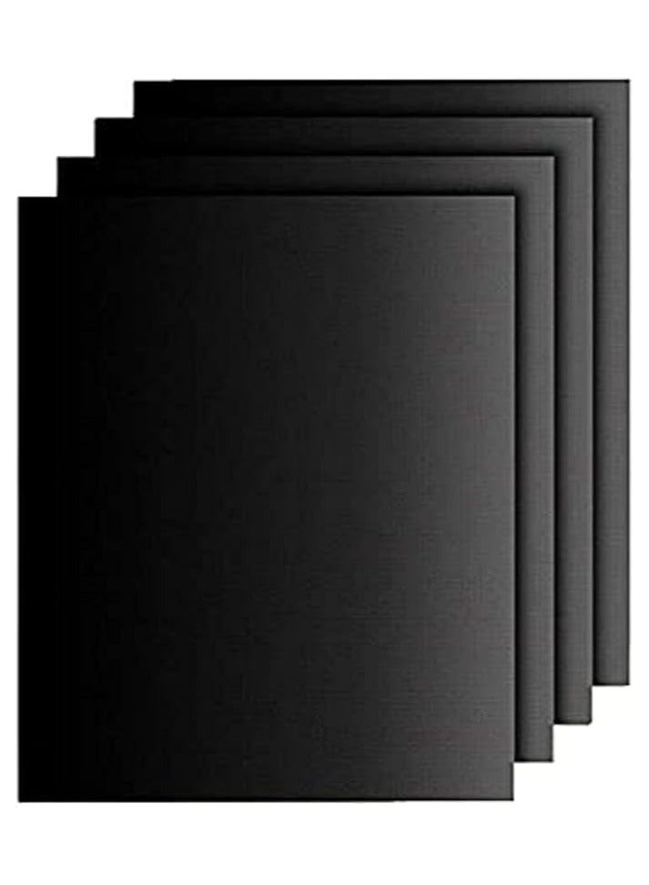 4 قطع من شرائح الشواء المضادة للالتصاق - يمكن استخدامها كقاعدة صينية للمعجنات والخبز في الفرن - تتحمل درجة الحرارة العالية، وصحية وامنة تماما لجميع انواع الطعام - 15.7x13 بوصة - Image 1