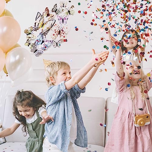 OPSEAM Butterfly Wall Decor 2448 PCS 3D Butterflies Stickers for Party Decorations with Magnets White 24 - Image 3