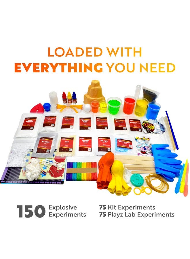 Playz Mega Kaboom! 150+ Explosive Science Experiments Kit For Kids Age 8-12 With 75 App & Video Guided Experiments - Chemistry Set Stem & Educational Toys & Gifts For Boys, Girls, Teenagers & Kids  - Image 2