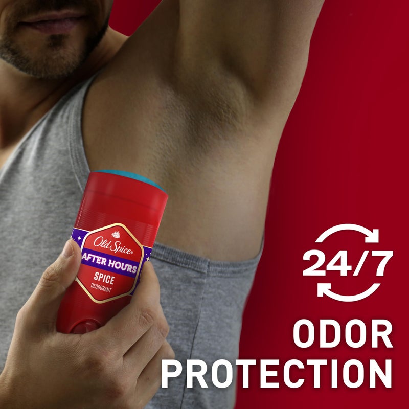 Old Spice Aluminum Free Deodorant for Men, 24/7 Odor Protection, 24/7 Freshness & Lasting Scent, Afterhours with Spice Scent, 3.0 oz (Pack of 3) - Image 3