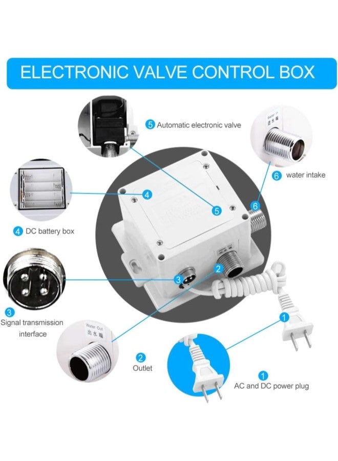 Induction Water Faucet, Automatic Infrared Water Tap, Sensor Faucet for Kitchen Bathroom Sink with Control Box - Image 5