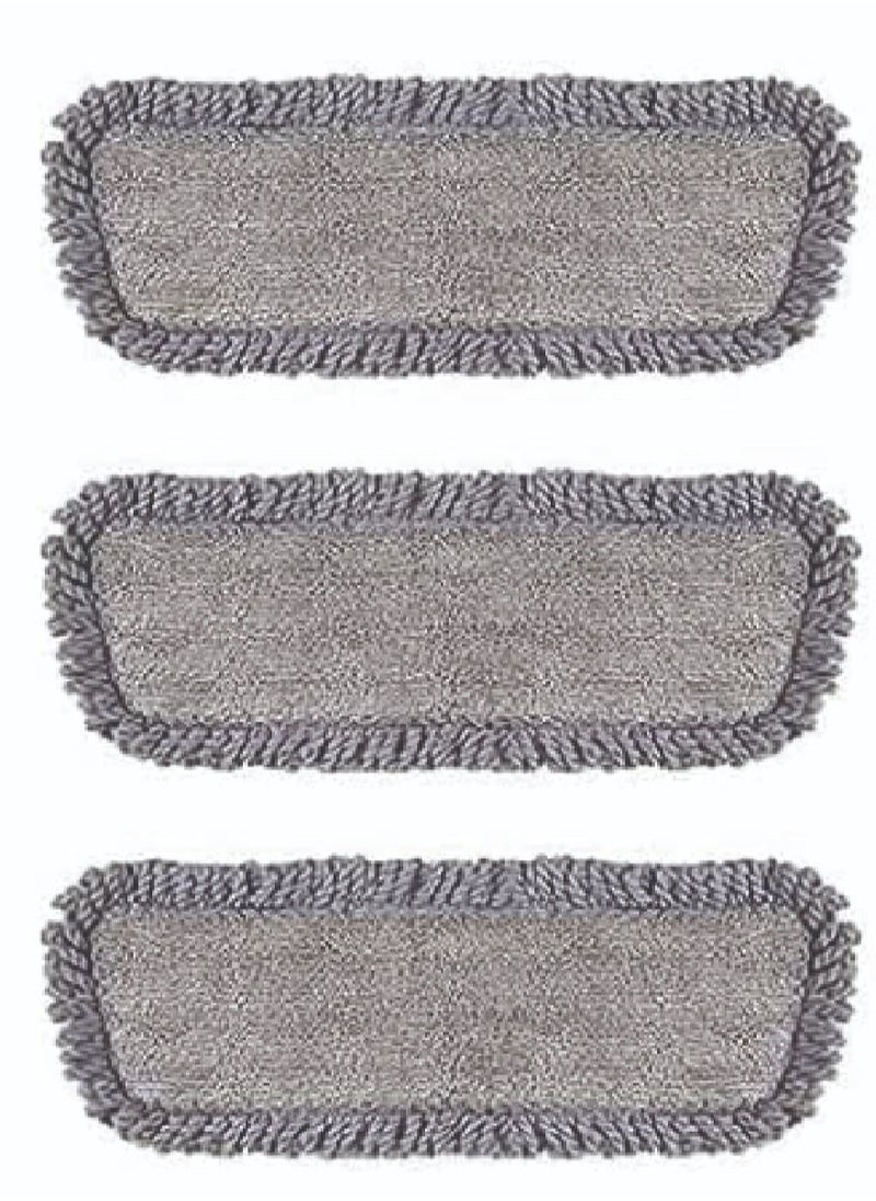 dreamons link Microfiber Spray Mop Replacement heads Fix for Deerma Spray Mop for Wet/Dry Mops,3 pcs Washable Flat Mop Head Pads Fits Most 11”-13” Hook and Loop(Velcro) Floor Mop  - Image 1