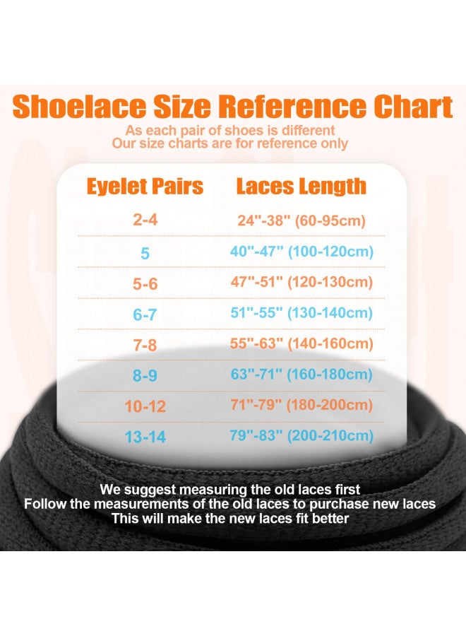 DELELE 2 Pair Oval Shoes laces Half Round 1/4" Athletic Shoelaces Shoe Strings White-51 inch - Image 4