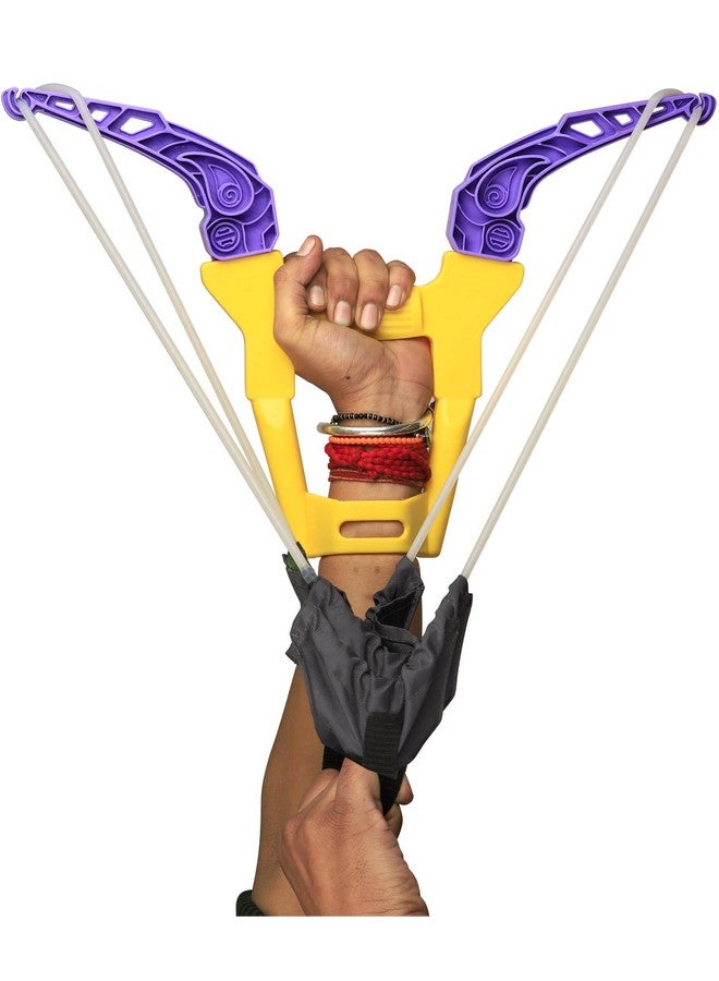 TOTA 2 in 1 Holi Gadget Balloon and Gulal Launcher | Quality Holi Toy with for Long Throw and Fun Holi Celebration| Pull Gulal Ball Back and Blast Gulaal |1 Free Gulal Ball - Assorted Colour - Image 4