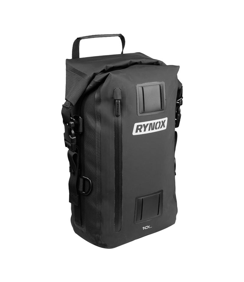 Rynox Stacker Tail Bag 10Ltr - 100% Stormproof Motorcycle Tail Bag | Universal Compatibility - Black - Image 1