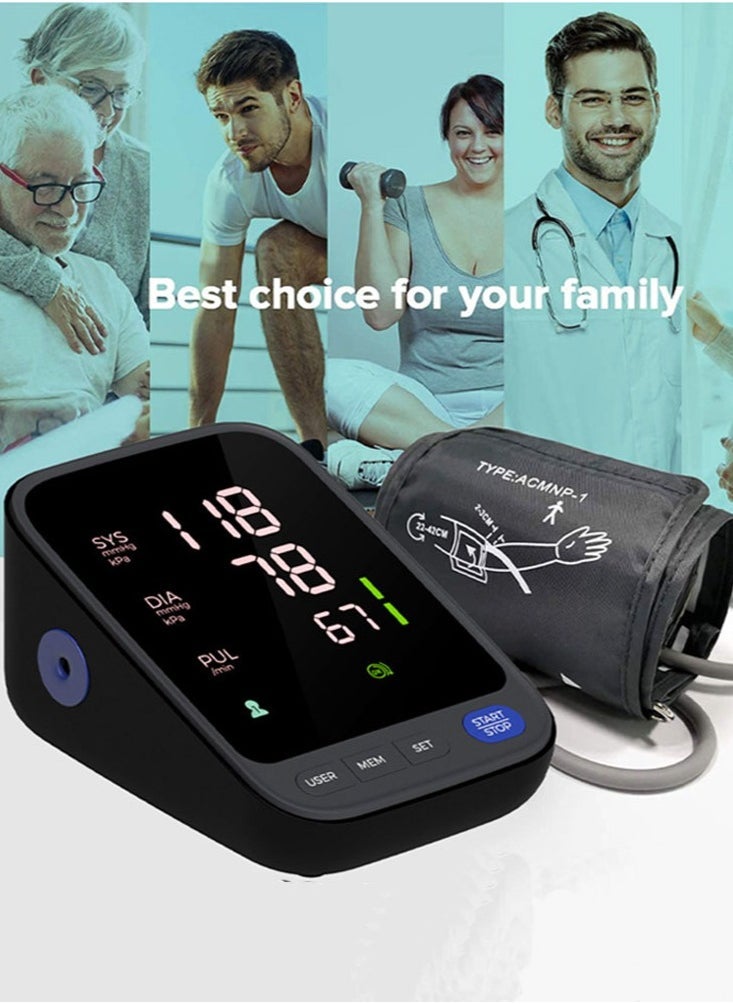 general Blood Pressure Machine, Automatic Digital Upper Arm Blood Pressure Monitor with Adjustable Large Cuff - Image 5