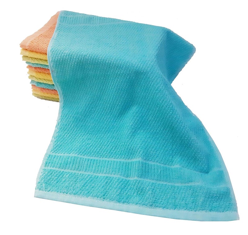 Radhakrishan Cotton Hand Towel Kitchen Napkin Ultra Soft Size 1218 inch MultiColor Pack of 8 pc - Image 2