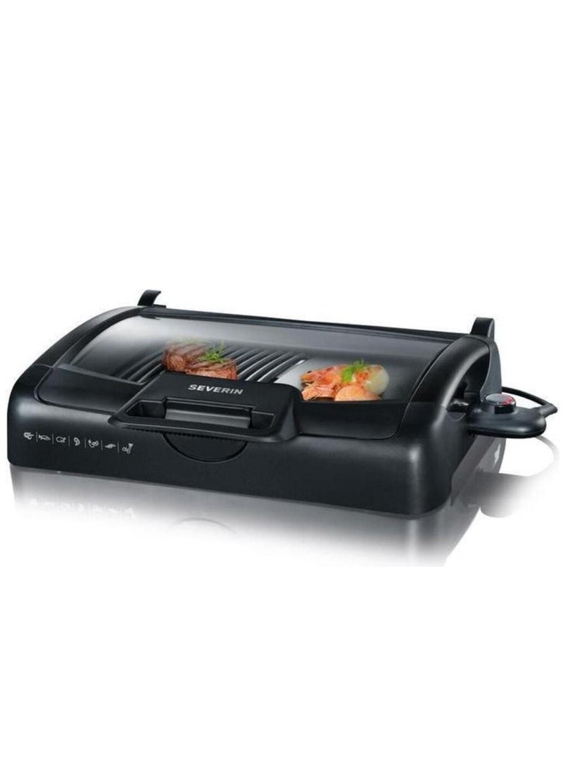 Severin Electric barbecue grill 2200w pg 8527 black/silver - Image 2