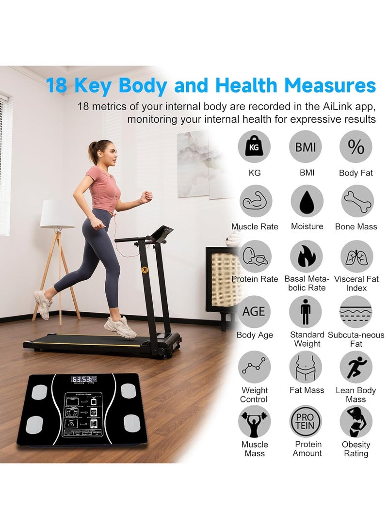 Digital Smart Weight Scale, Bluetooth / Wireless Body Fat Scale with Smartphone App, Digital Bathroom Scale for Body Weight, Body Composition Analysis, Highly Accurate BMI Scale. - Image 3