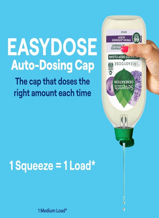 Seventh Generation Laundry Liquid Detergent, Ultra Concentrated Easydose, Fresh Lavender, 23 Oz (66 Loads) - Image 2