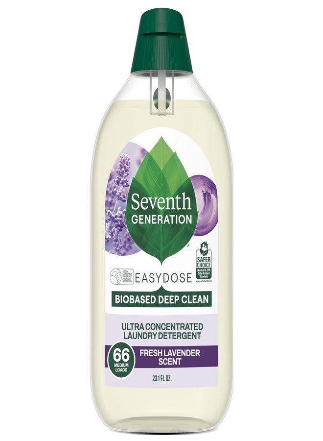 Seventh Generation Laundry Liquid Detergent, Ultra Concentrated Easydose, Fresh Lavender, 23 Oz (66 Loads) - Image 1